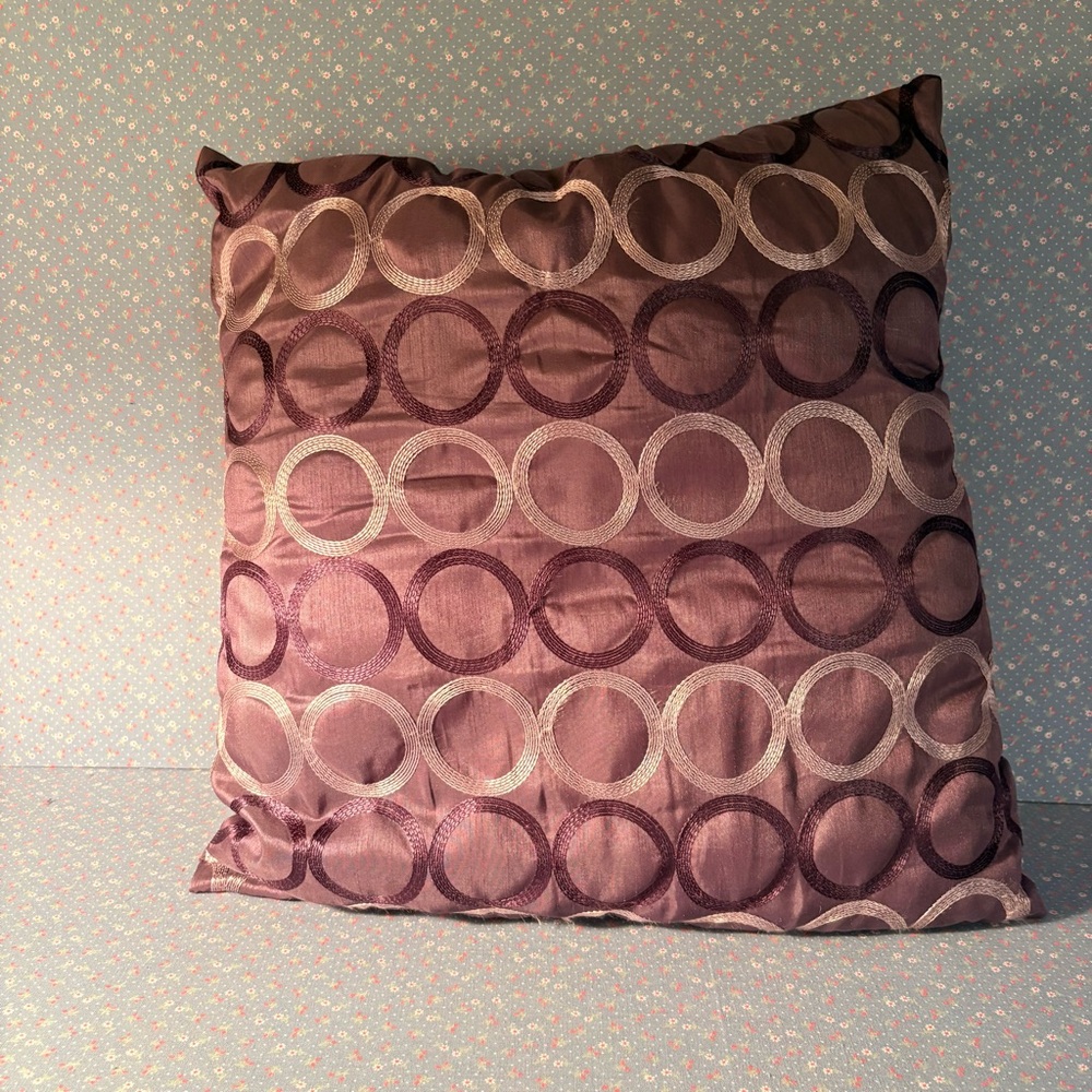 Mismatched Set of Elegant Purple & Mauve Textured Decorative Pillows - Picture 5 of 7